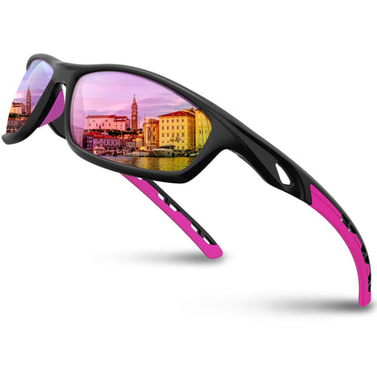 RIVBOS Womens Polarized Sports Sunglasses UV400 for Driving Cycling RB833