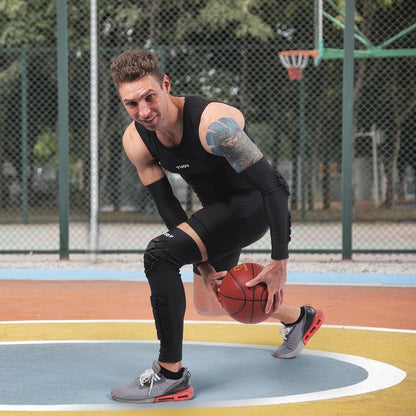 Knee Pads Compression Leg Sleeve for Basketball Volleyball Soccer Anti-Slip Knee Protector Gear Youth Kids Adults (1 Pair)