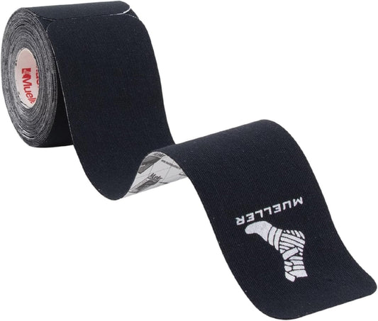 Mueller Sports Medicine Typhoon Kinesiology Therapeutic Tape, Quality Athletic Tape, Latex Free, 20 Pre-Cut I-Strips, 2" x 9.75" Each Strip