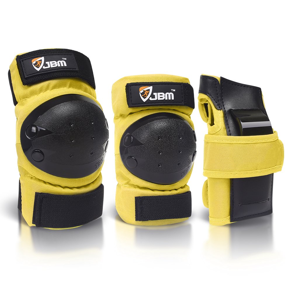 JBM Adult & Kids Knee Pads Elbow Pads and Wrist Guards for Inline Skating, Roller Skating, Skateboarding, Scootering