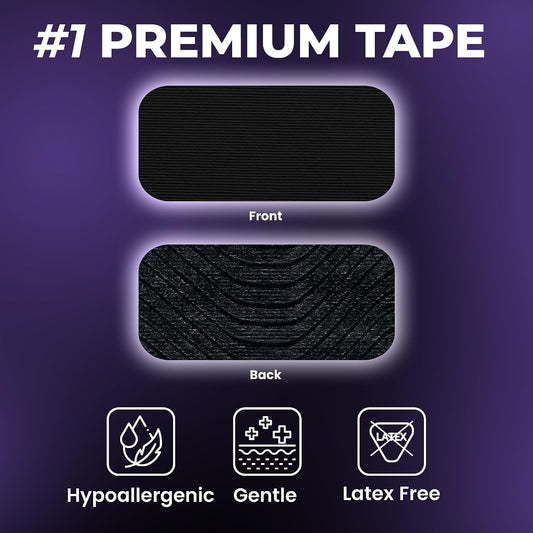 PATCH4U Premium Tape (30 Pack) - Pain Free Removal, Hypoallergenic