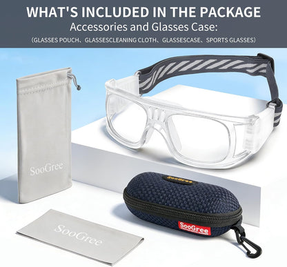 "N/A" Basketball Sports Goggles Men Racquetball Soccer Football Eyewear Protective Glasses Shock Collision Lens Replaceable