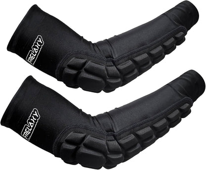 Frelaxy Elbow Pads, Padded Arm Sleeves for Volleyball and Football, 2 Pack