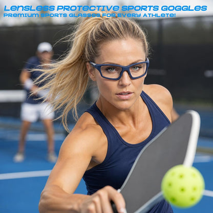 1 Set Lensless Protective Sports Goggles with Storage Case