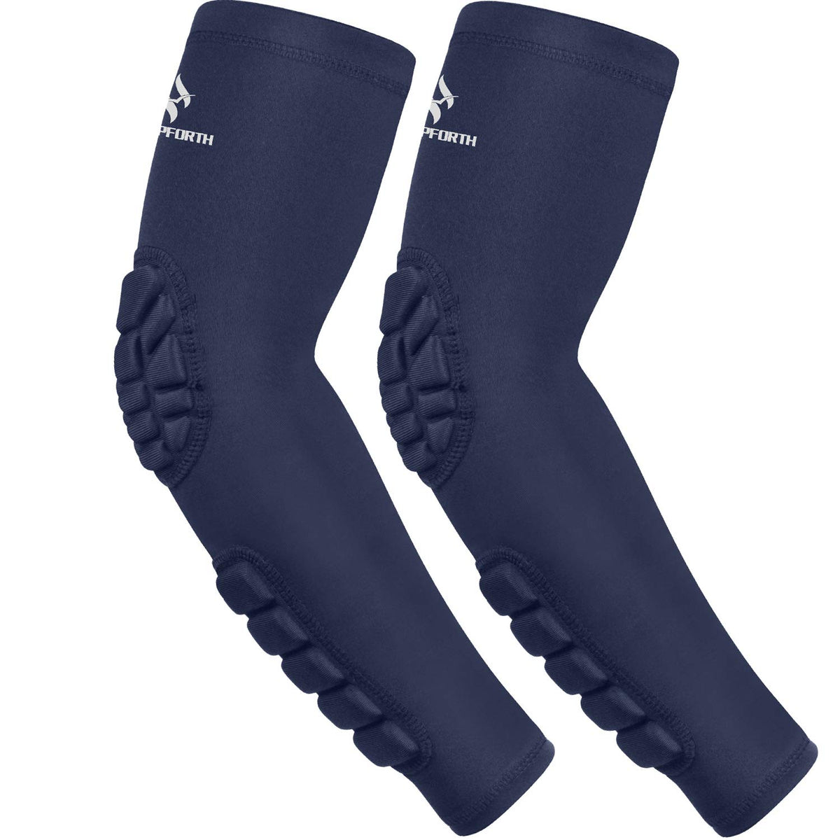 2PCS Padded Elbow Forearm Sleeves Compression Arm Protective Support