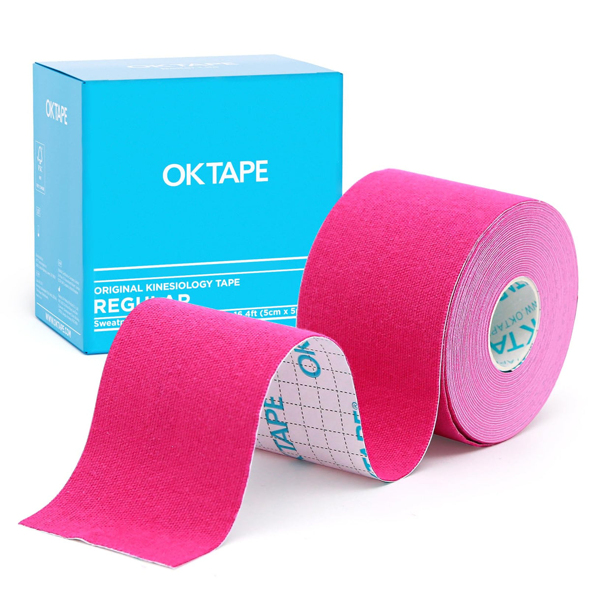 OK TAPE Kinesiology Tape (3 Pack) Latex Free Cotton Uncut 2in x 16.4ft