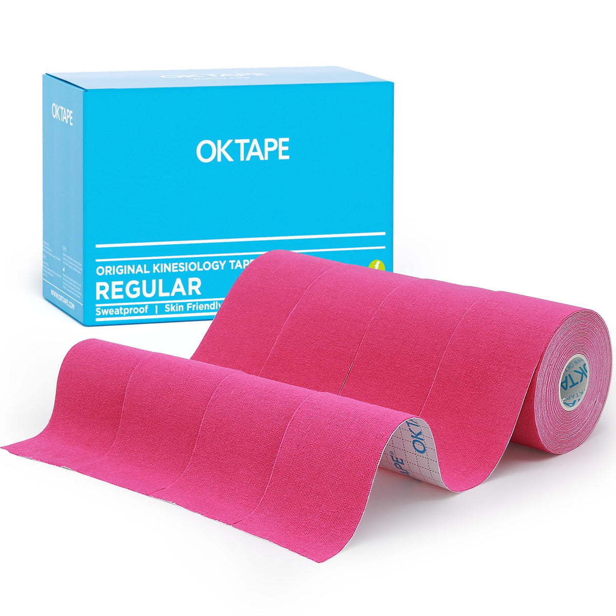 OK TAPE Kinesiology Tape (3 Pack) Latex Free Cotton Uncut 2in x 16.4ft