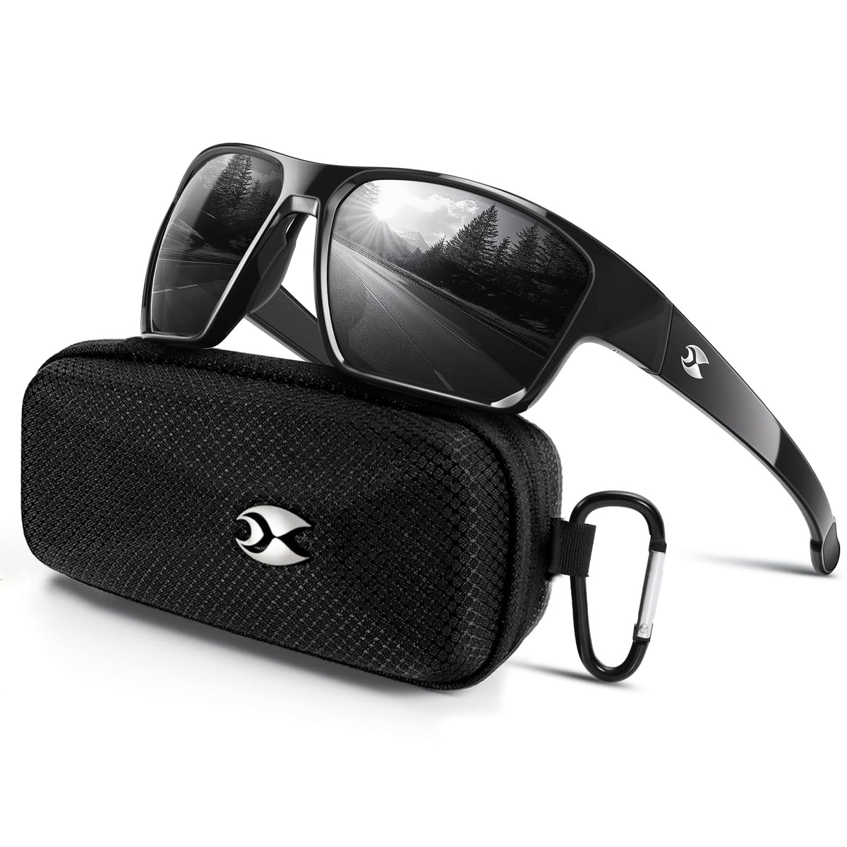 suoso Sports Polarized Sunglasses for Men: Womens UV400 Protection Sun Glasses Wrap Around Goggles for Fishing Driving TR90