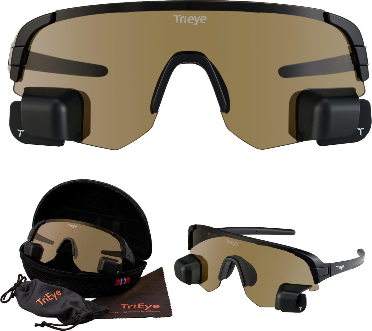 TriEye Sports Glasses with Rear-View Mirror UV400