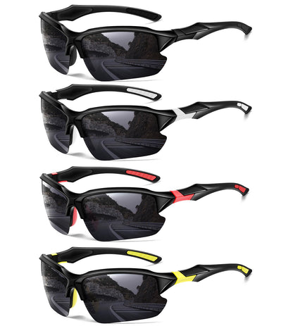 Sports Polarized Sunglasses for Men Cycling Running Fishing UV Protection Sun Glasses Lightweight Half Frame Goggles