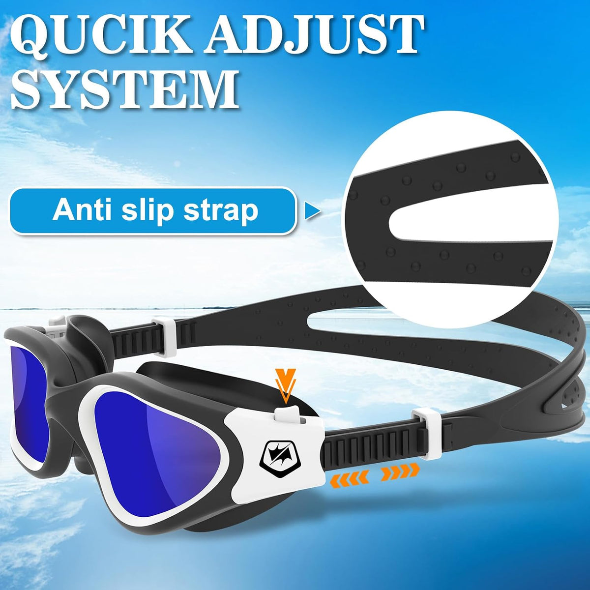 WIN.MAX Swimming Goggles Swim Pool Goggles Anti Fog Anti UV No Leakage Clear Vision for Men Women Adults Teenagers