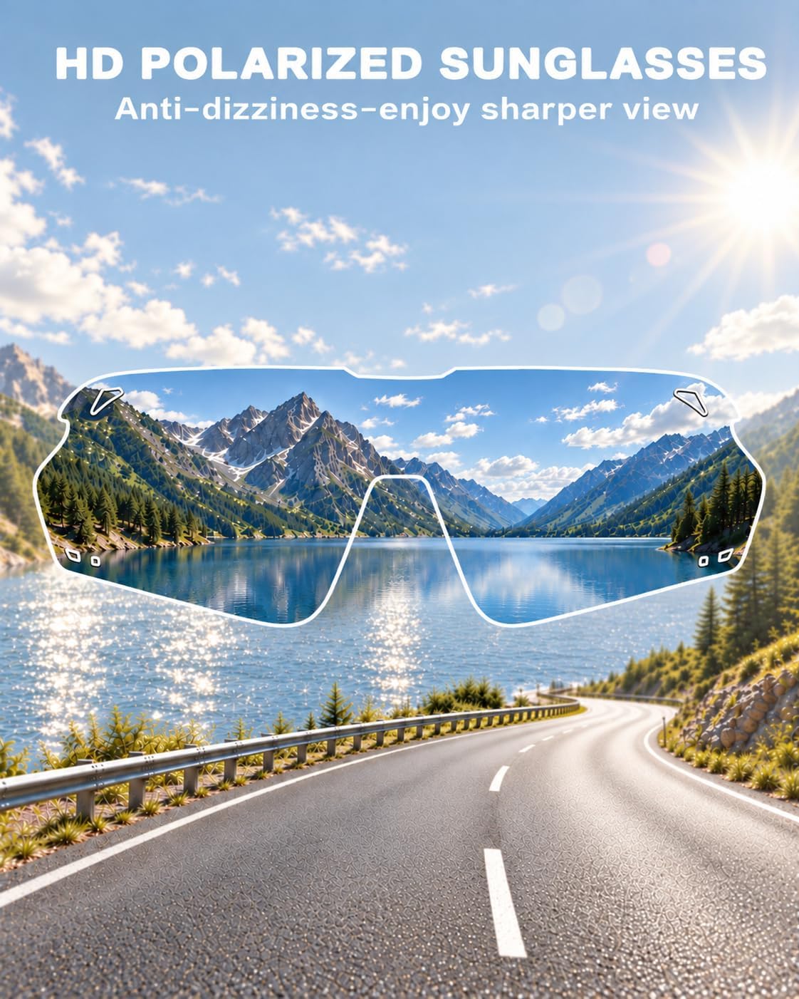 Polarized Sports Sunglasses for Men Women Glasses