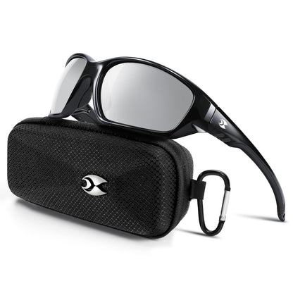 suoso Sports Polarized Sunglasses for Men: Womens UV400 Protection Sun Glasses Wrap Around Goggles for Fishing Driving TR90