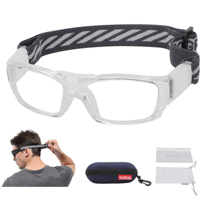SooGree Sport Glasses Goggles Basketball Soccer Sports Protective Eyewear Goggles-Replaceable Prescription Lens