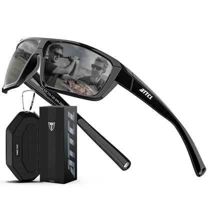 ATTCL 0.8 oz Polarized Sunglasses Men TR90 Wrap Around UV400 Fishing Sports