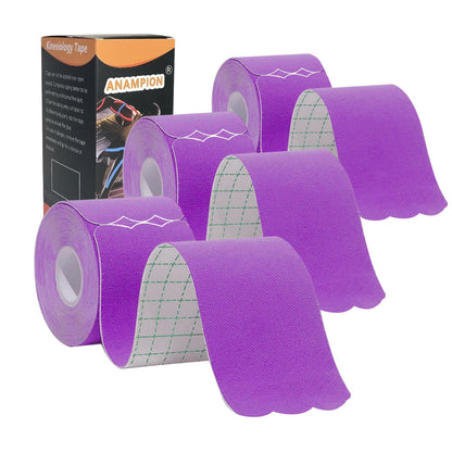 Kinesiology Tape Precut Strips Pro Athletic (3 Rolls,60 Strips) Original Cotton Waterproof Breathable Latex Free Tape for Muscle Pain Relief and Joint Support Elastic Sports Activities Tapes (Mix)