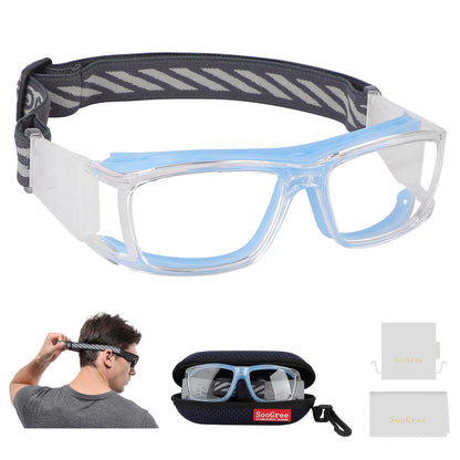 SooGree Sport Glasses for Men Women Basketball Football Sport Goggles Anti Fog Shock Collision Wearable Glasses