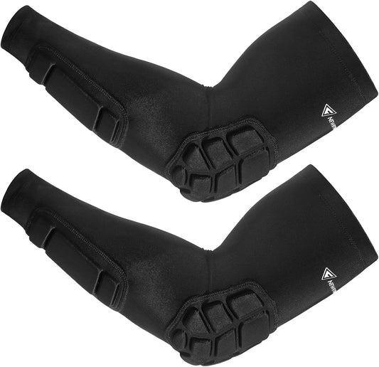 Newbyinn Padded Arm Sleeves 2 Pack, Elbow Forearm Crashproof Pads