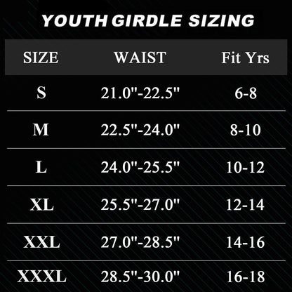 7 Pad Girdle Football Youth Football Girdle Youth Boys with Knee Integrated Hip Tailbone Thigh Pads- Basketball Padded Compression Shorts for Basketball Baseball Rugby Soccer