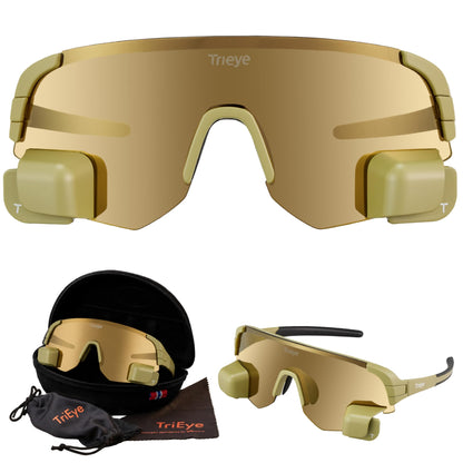 TriEye Sports Glasses with Rear-View Mirror UV400