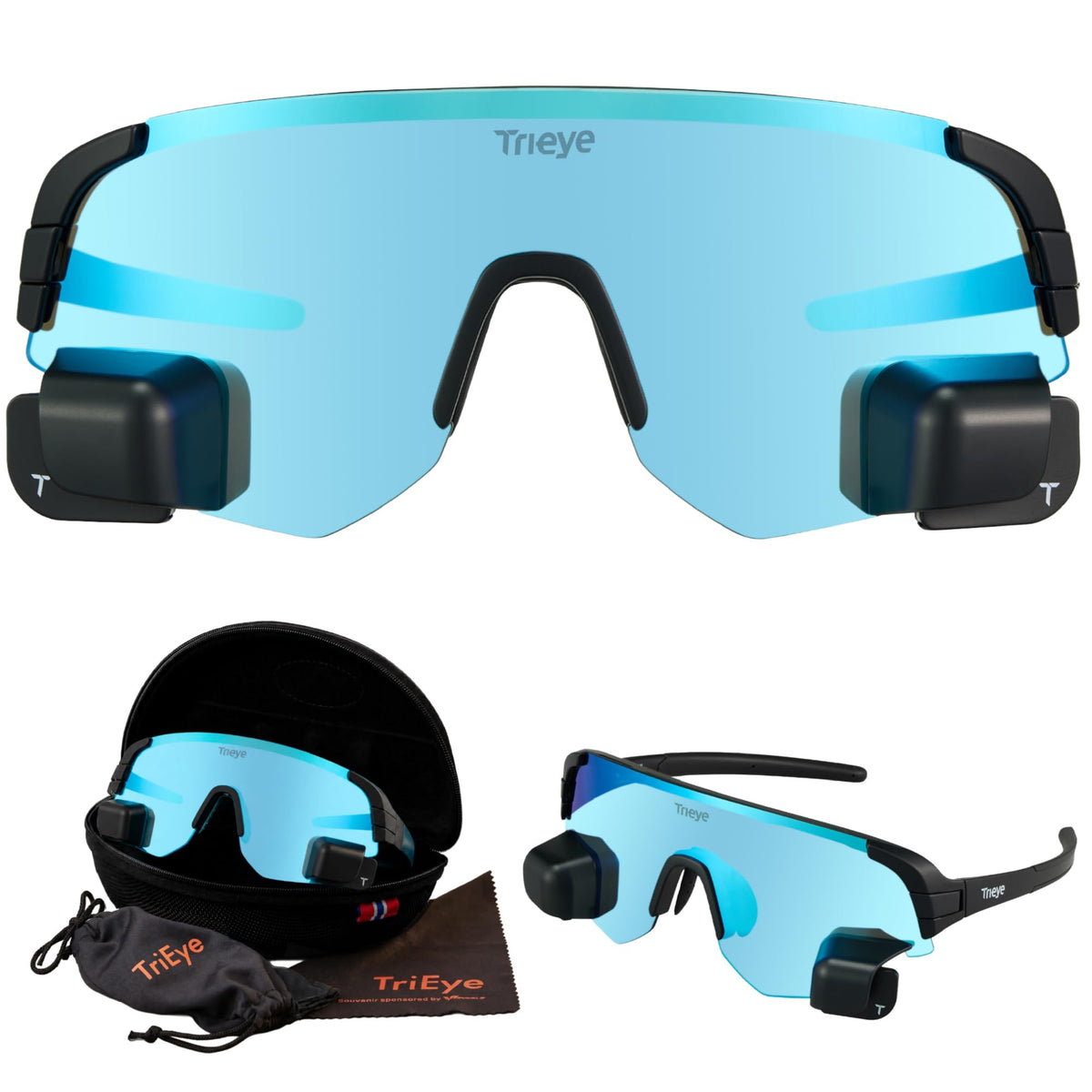 TriEye Sports Glasses with Rear-View Mirror UV400