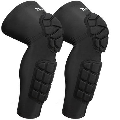 Knee Pads Compression Leg Sleeve for Basketball Volleyball Soccer Anti-Slip Knee Protector Gear Youth Kids Adults (1 Pair)