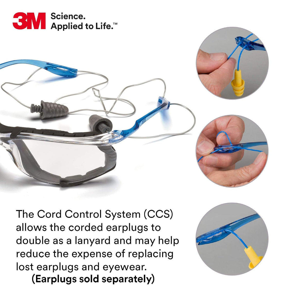 3M Safety Glasses, Virtua CCS and Virtua Sport CCS, Anti-Fog, Clear Lens