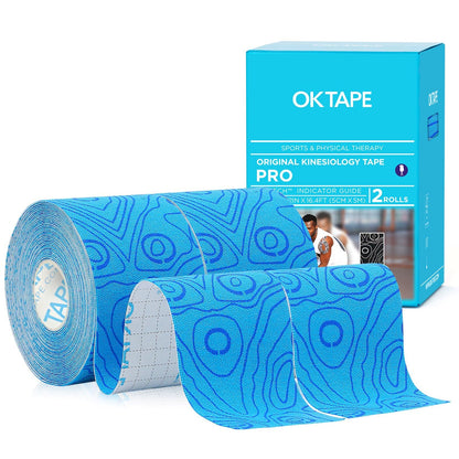 OK TAPE PRO Kinesiology Tape Uncut Roll Bulk, Elastic Physical Therapy Tape