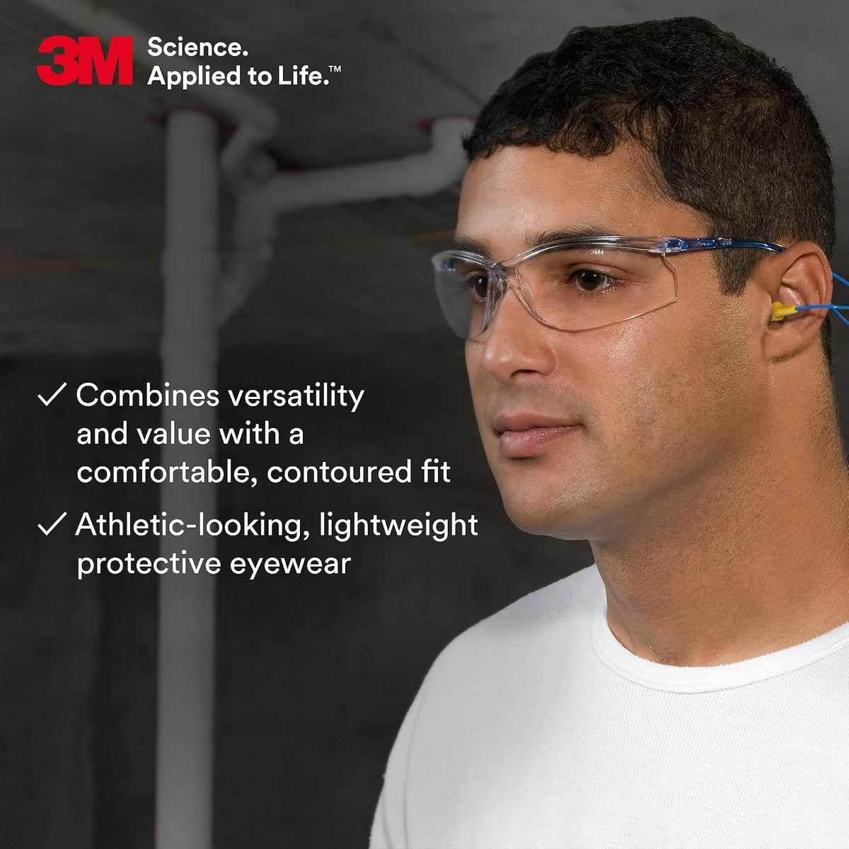 3M Safety Glasses, Virtua CCS and Virtua Sport CCS, Anti-Fog, Clear Lens