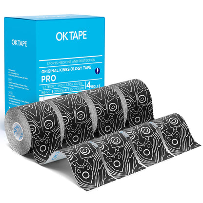 OK TAPE PRO Kinesiology Tape Uncut Roll Bulk, Elastic Physical Therapy Tape