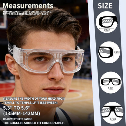 "N/A" Basketball Sports Goggles Men Racquetball Soccer Football Eyewear Protective Glasses Shock Collision Lens Replaceable
