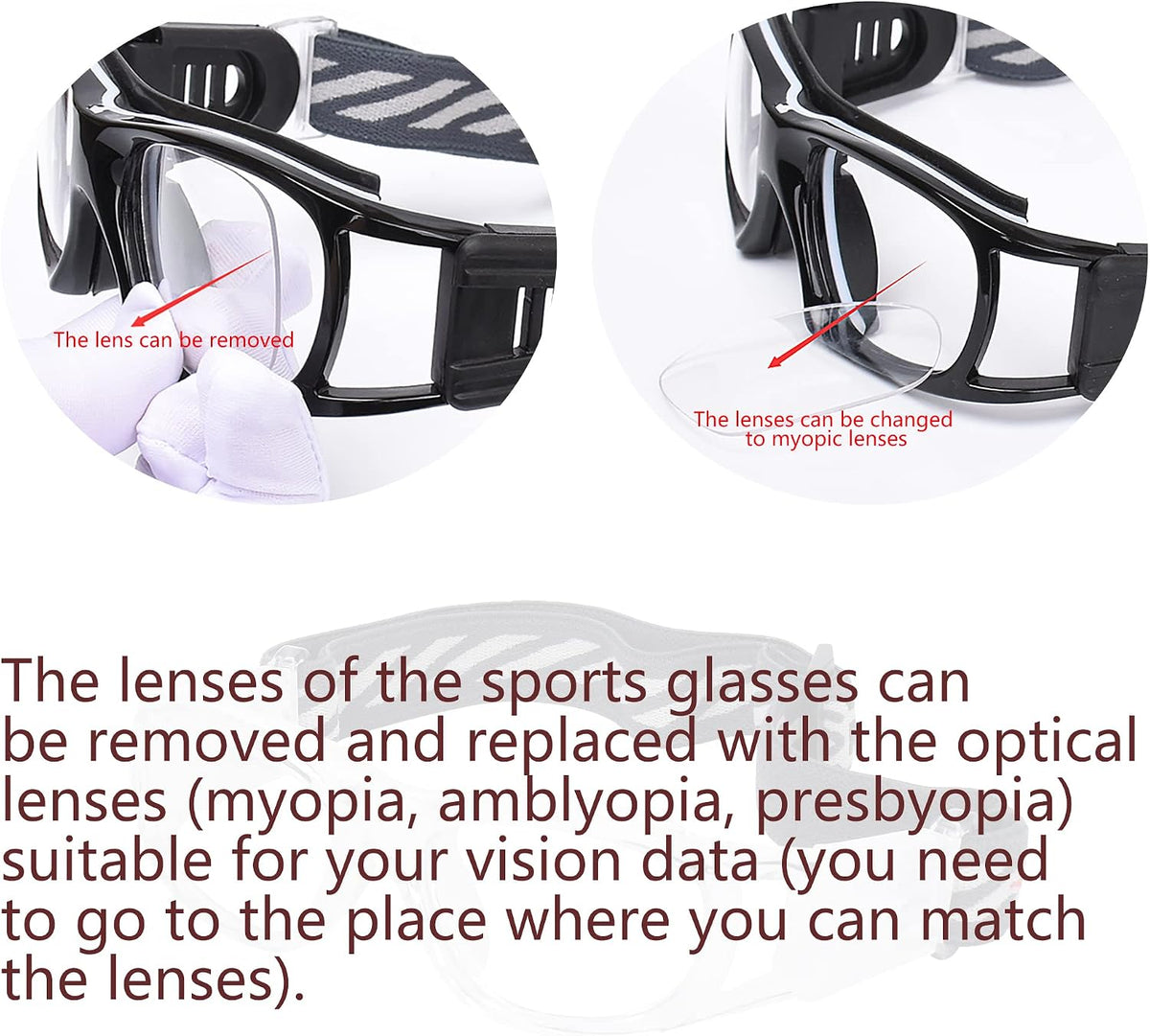 ''N/A'' Kids Sports Protection Goggles for Basketball Soccer Pickleball
