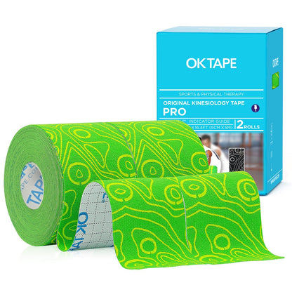 OK TAPE PRO Kinesiology Tape Uncut Roll Bulk, Elastic Physical Therapy Tape