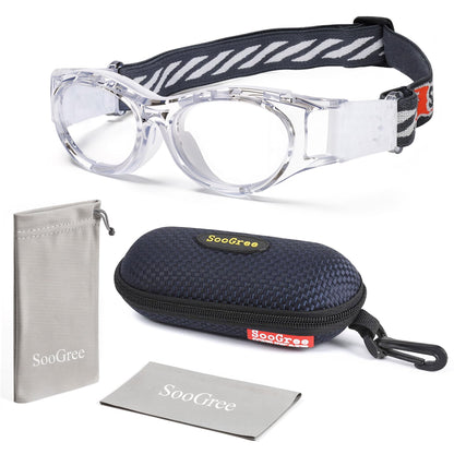 SooGree Kids Sport Glasses Basketball Football Goggles Glasses Boys Safety Eyewear Anti Shock Collision Glasses Frame