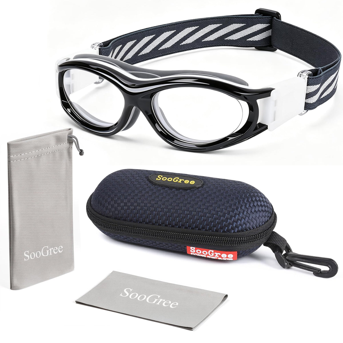 SooGree Kids Sport Glasses Basketball Football Goggles Glasses Boys Safety Eyewear Anti Shock Collision Glasses Frame