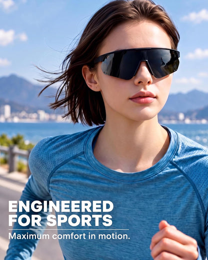 Polarized Sports Sunglasses for Men Women Glasses