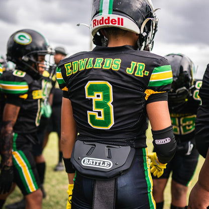 Battle Premium Football Back Plate, Kids, Adults