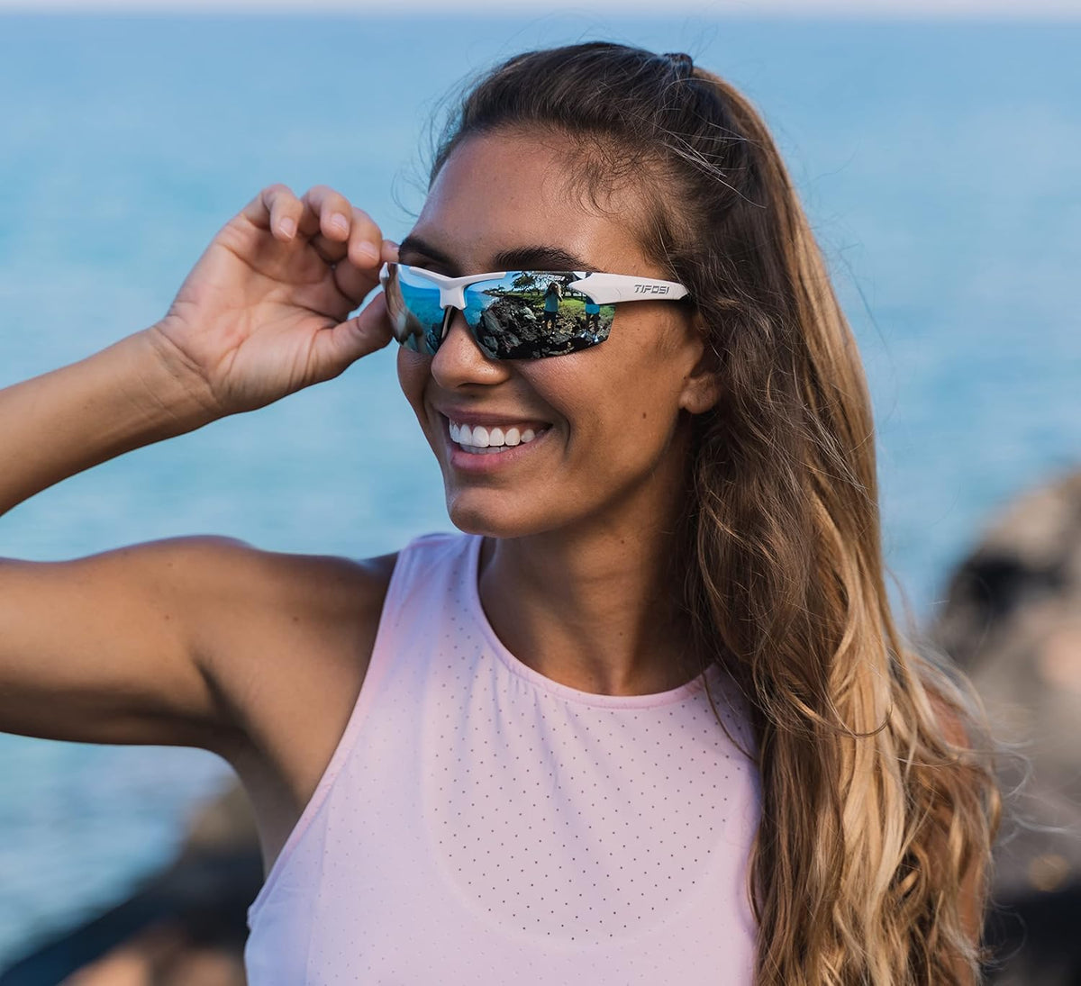 Tifosi Track Half-Frame Sunglasses - Baseball, Golf & Pickleball