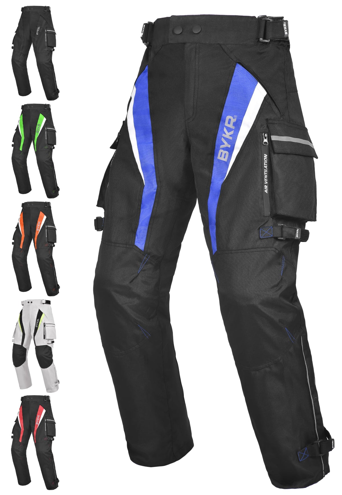 Motorcycle Pants for Men and Women Armored Cordura Overpants Enduro ATV Dual Sports Motocross Cargo Work Touring