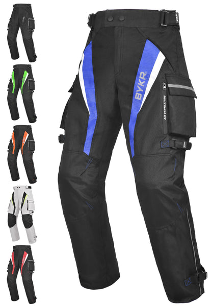 Motorcycle Pants for Men and Women Armored Cordura Overpants Enduro ATV Dual Sports Motocross Cargo Work Touring