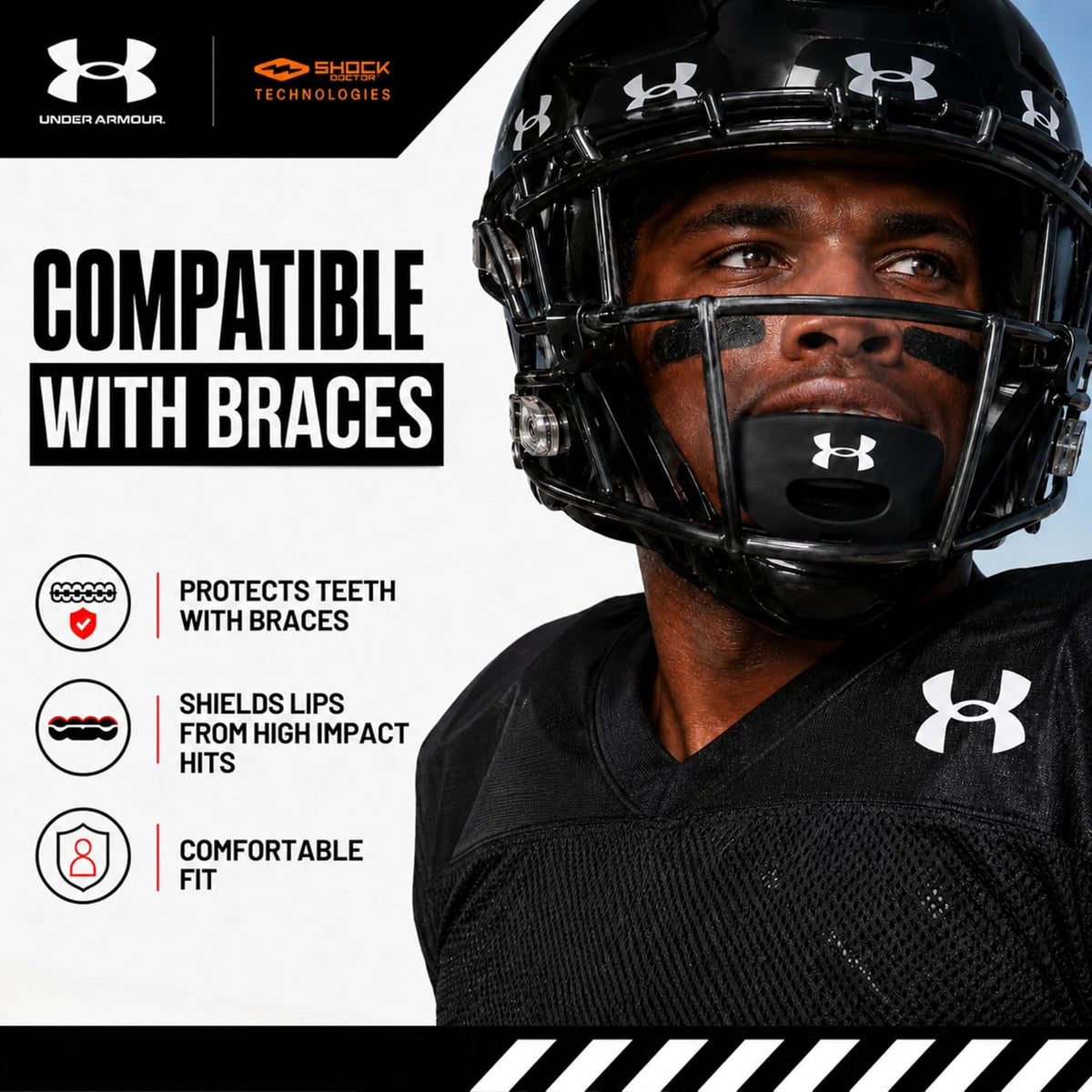 Under Armour Armour Air Lip Guard Black One Size