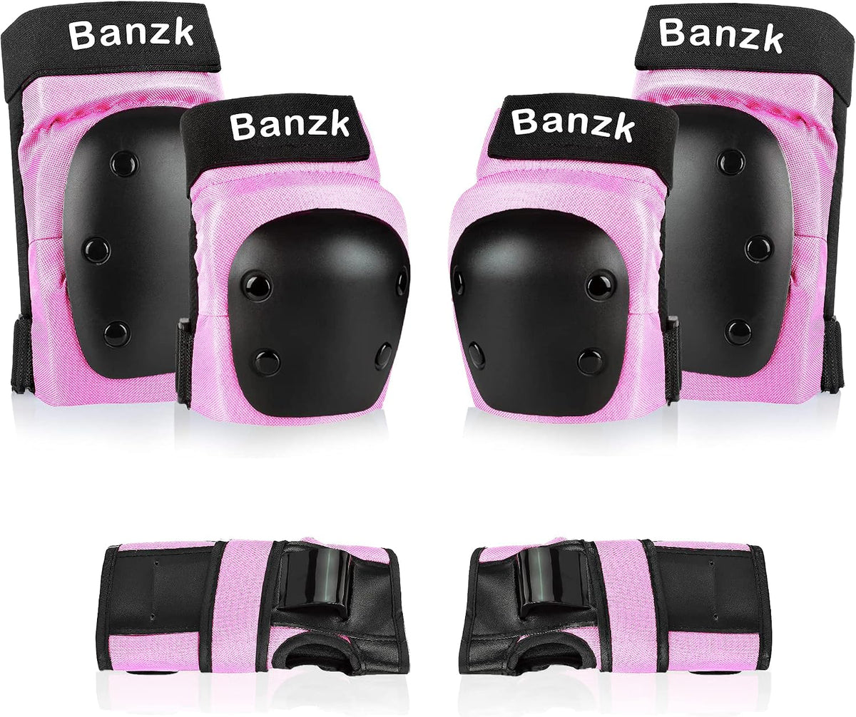 Adult Knee Pads Elbow Pads Wrist Guards for Adult Kids 6 in 1 Protective Gear Set for Skateboarding Biking Roller Skating Cycling Outdoor Sports