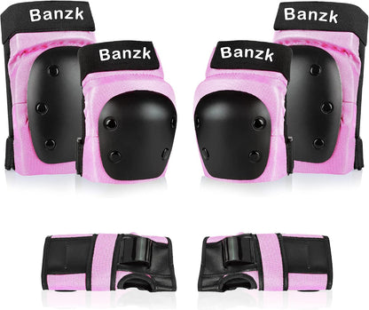 Adult Knee Pads Elbow Pads Wrist Guards for Adult Kids 6 in 1 Protective Gear Set for Skateboarding Biking Roller Skating Cycling Outdoor Sports