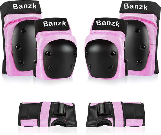 Adult Knee Pads Elbow Pads Wrist Guards for Adult Kids 6 in 1 Protective Gear Set for Skateboarding Biking Roller Skating Cycling Outdoor Sports