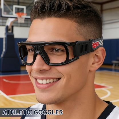 "N/A" Basketball Sports Goggles Men Racquetball Soccer Football Eyewear Protective Glasses Shock Collision Lens Replaceable