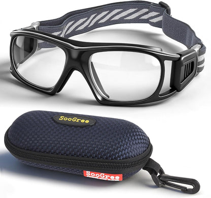 SooGree Sport Glasses for Men Women Basketball Football Sport Goggles Anti Fog Shock Collision Wearable Glasses