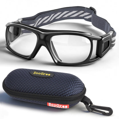 SooGree Sport Glasses for Men Women Basketball Football Sport Goggles Anti Fog Shock Collision Wearable Glasses