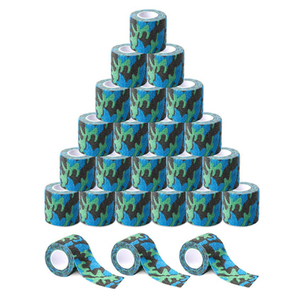 Sensi Wrap Grip Cover Sports Self Bandage Rolls 2-inch x 5-Yards 24pcs (Black)