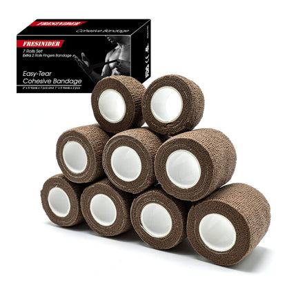 FRESINIDER 16 Rolls Self Adhesive Wrap Athletic Tape Gauze,Medical Bandage,Breathable Elastic Cohesive Bandage for Sports Injury & Pet (Camo)